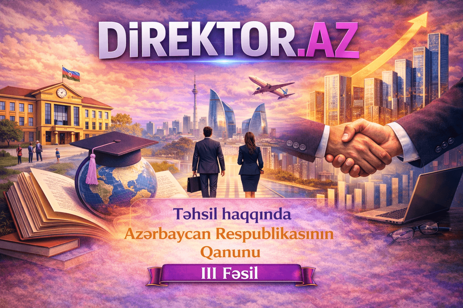 Təhsil haqqında Qanun III Fəsil -  Təhsil sisteminin idarə olunması, təhsil subyektlərinin hüquqları, vəzifələri və sosial müdafiəsi