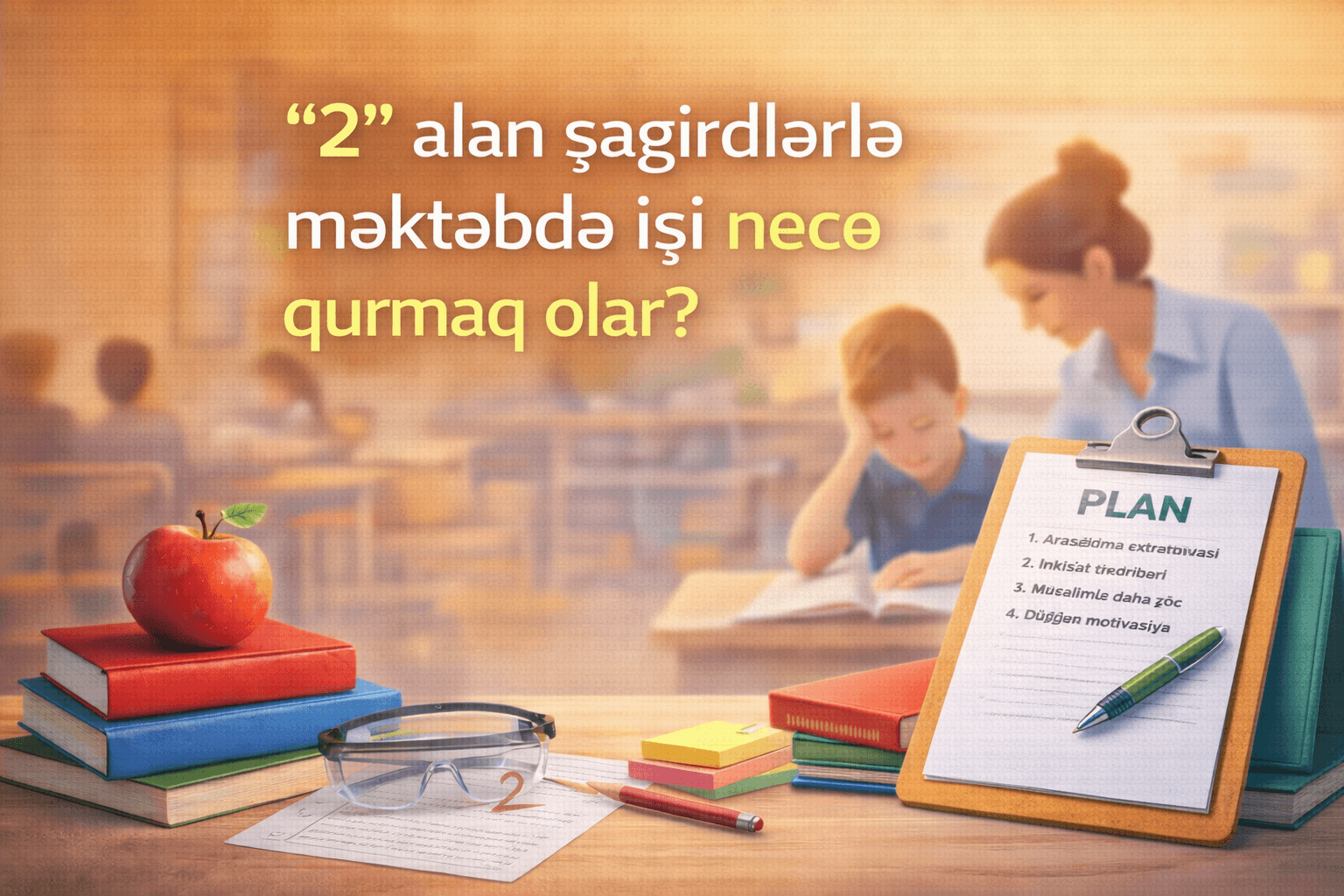 “2” alan şagirdlərlə məktəbdə işi necə qurmaq olar ?