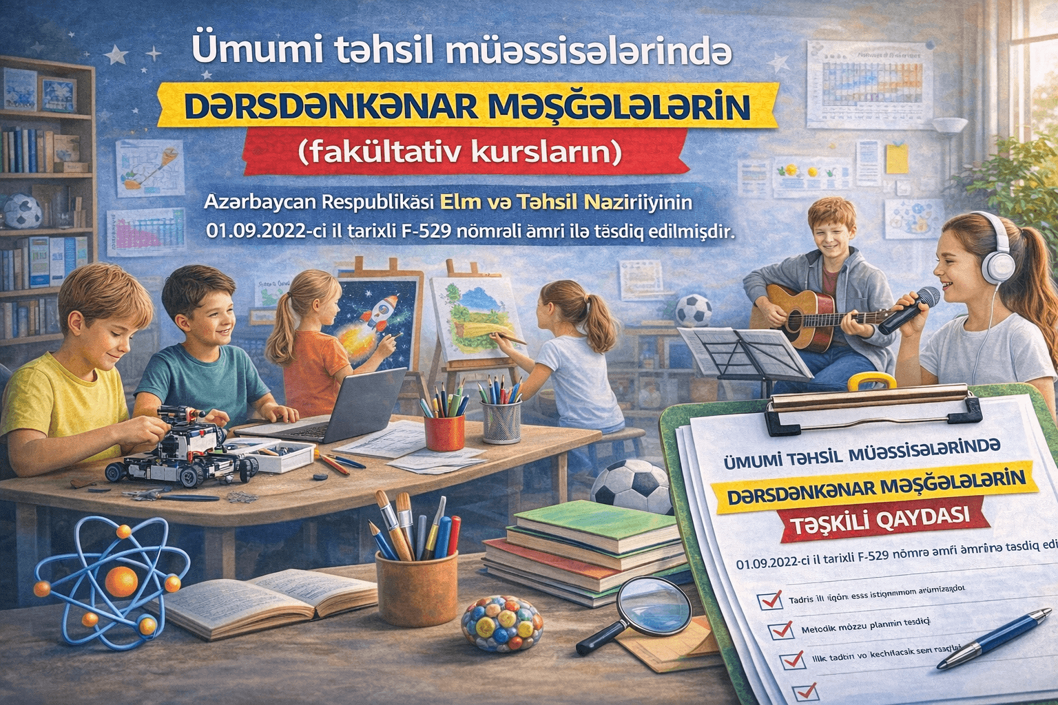 Dərsdənkənar məşğələlərin  (fakültativ kursların) təşkili Qaydası +PDF