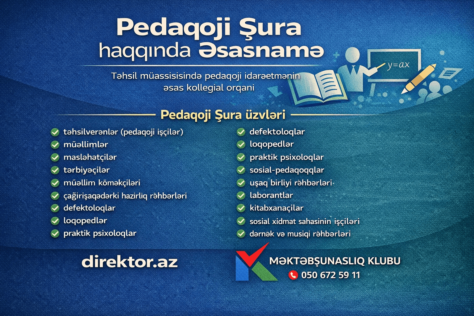 Pedaqoji  Şura haqqında Əsasnamə ( Məktəb) ƏMR № 1486