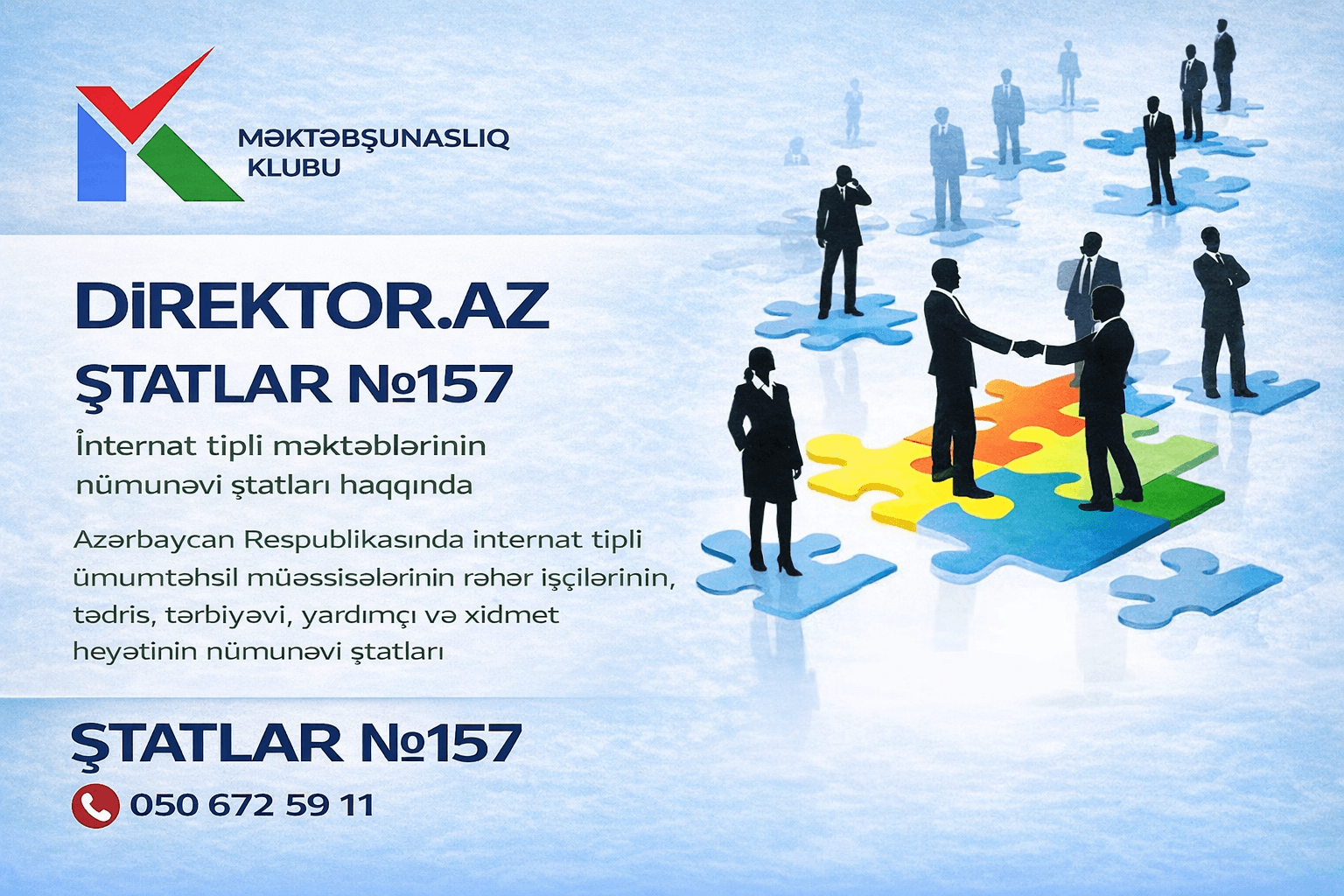 İnternat tipli məktəblərdə Ştatlar 157№-li Qərar