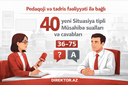 Pedaqoji və tədris fəaliyyəti ilə bağlı 40 yeni Situasiya tipli Müsahibə sualları və cavabları 36-75