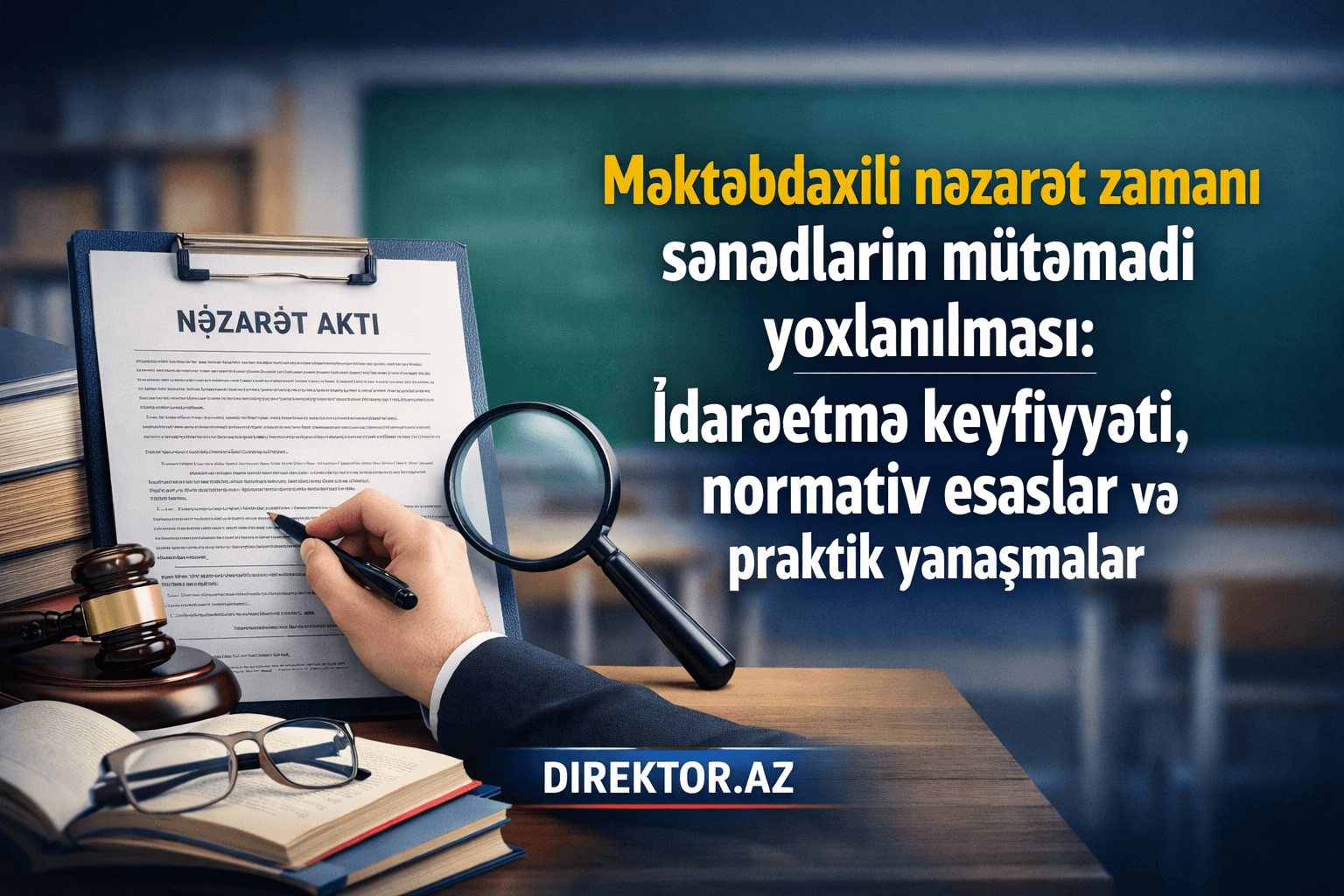 Məktəbdaxili nəzarətdə sənədlərin yoxlanılması