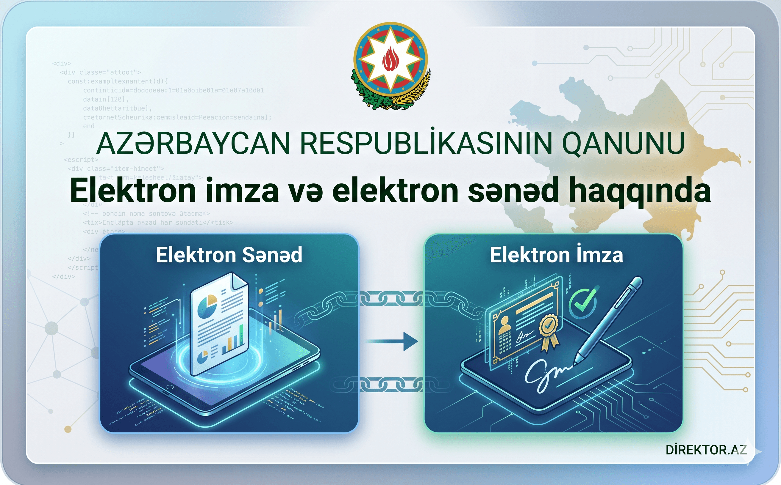 Elektron imza və elektron sənəd haqqında   AZƏRBAYCAN RESPUBLİKASININ QANUNU
