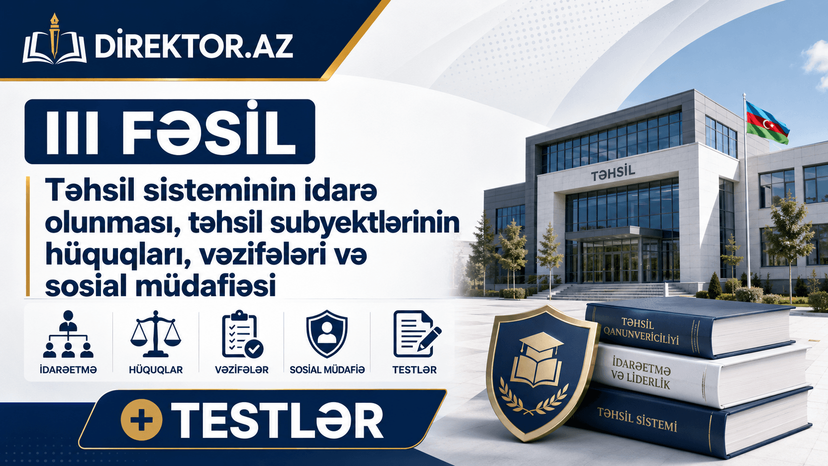 Təhsil Qanunu III Fəsil +TESTLƏR