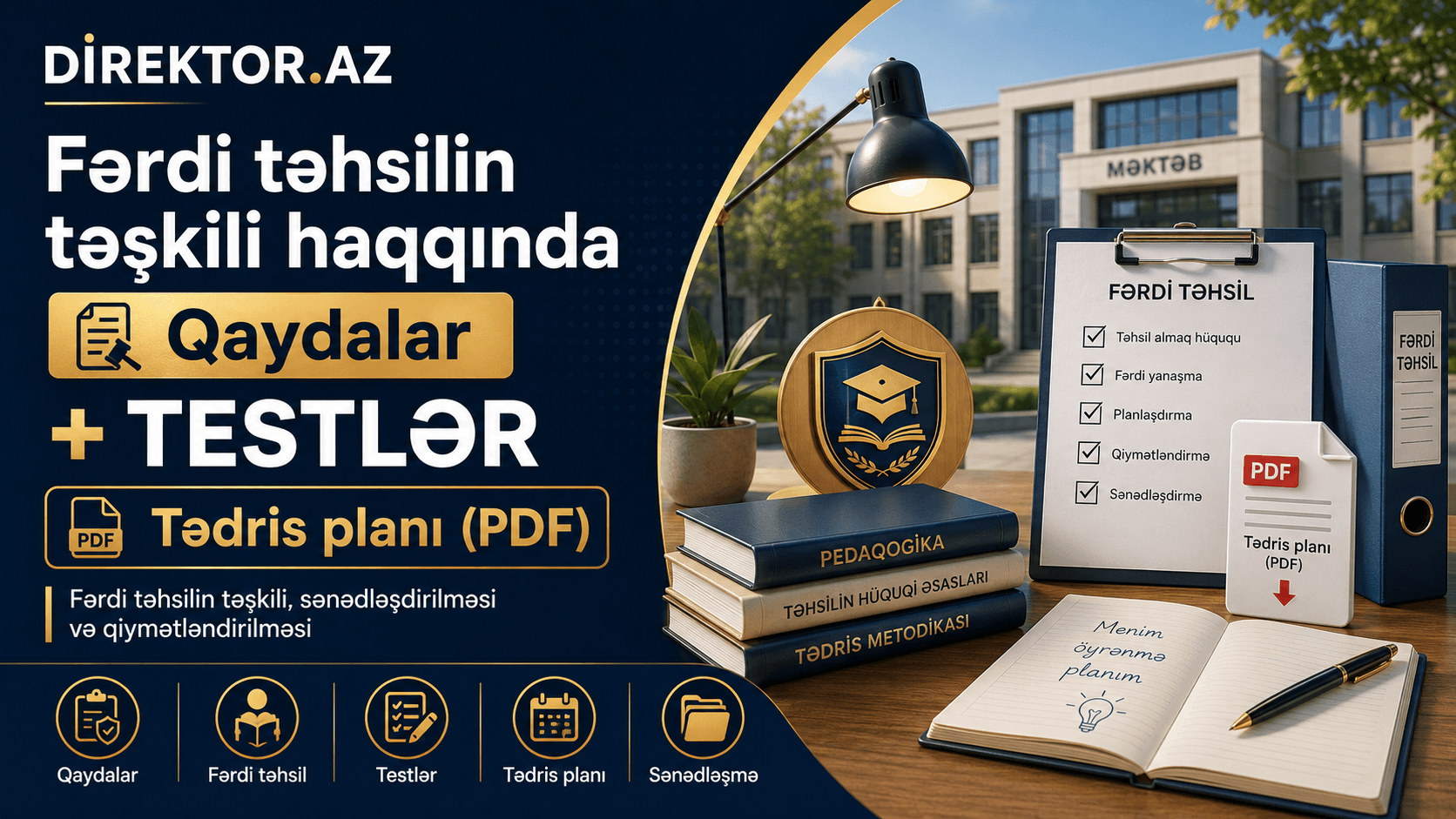 Fərdi təhsilin təşkili haqqında Qaydalar +TESTLƏR + Tədris Planı(pdf)