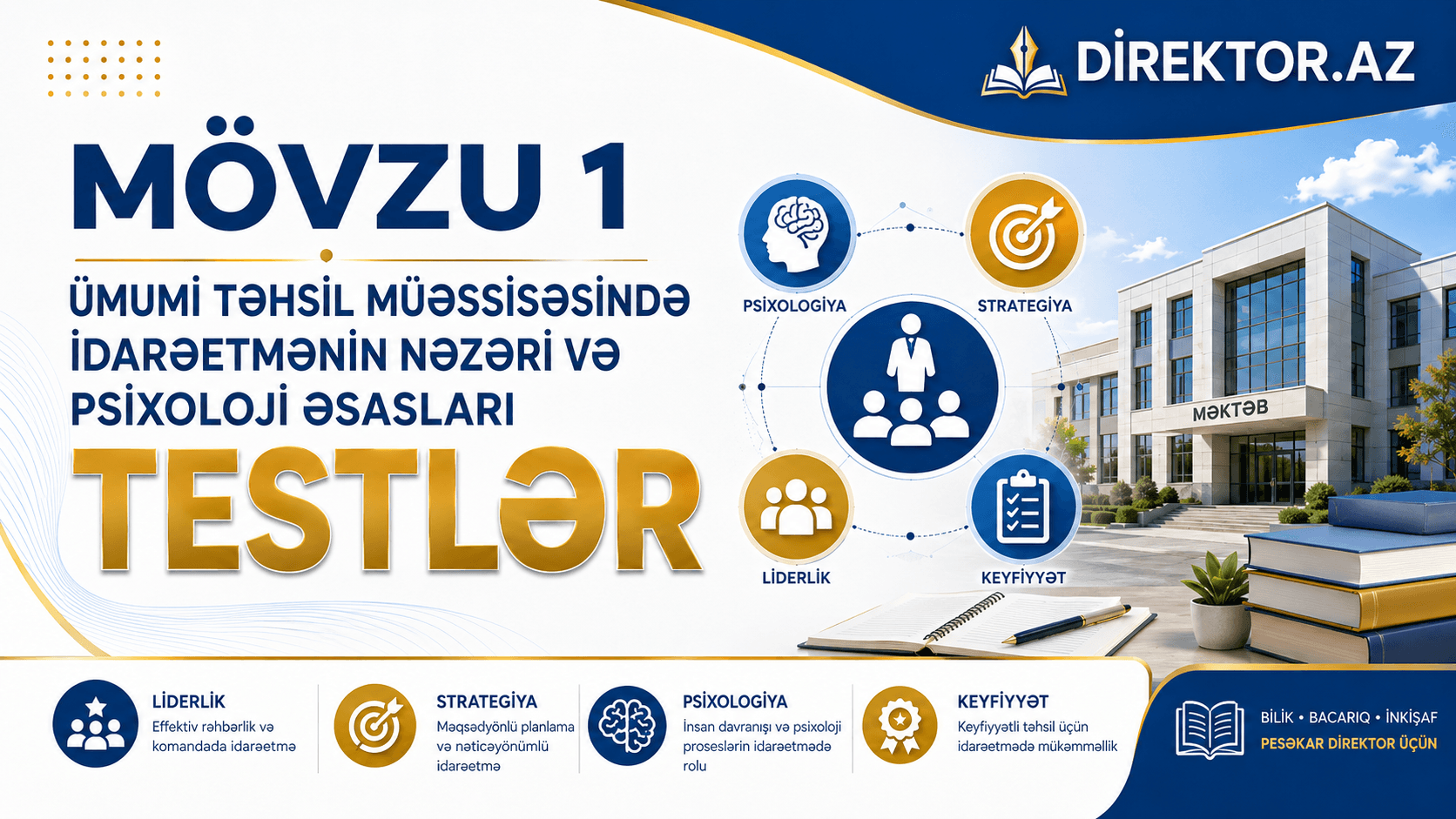  Mövzu №1.  Məktəbdə  idarəetmənin nəzəri və psixoloji əsasları. E.Qafarov
