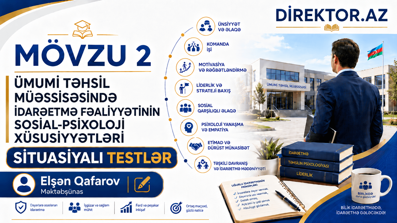 Mövzu 2.  Məktəbdə idarəetmə fəaliyyətinin soail-psixoloji xüsusiyyətləri E. Qafarov