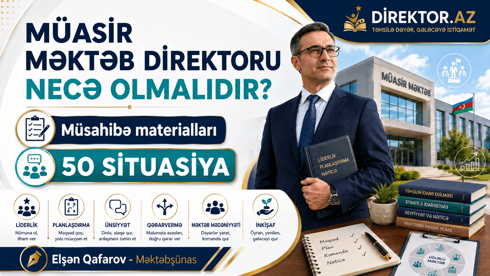 Müasir məktəb direktoru necə olmalıdır ? Müsahibə sualları - situasiyalı