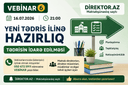 Yeni tədris ilinə hazırlığın əsas istiqamətləri- TƏDRİSİN İDARƏ OLUNMASI - Vebinar №6