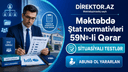  Məktəbdə Ştat normativləri 59№-li Qərar. Situasiyalı testlər 