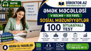 Sosial məzuniyyətlər. Əmək Məcəlləsi V Bölmə- XIX fəsil. 100 Situasiyalı test.