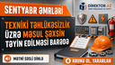 Əmrlər-Texniki təhlükəsizlik üzrə məsul şəxsin təyin edilməsi barədə