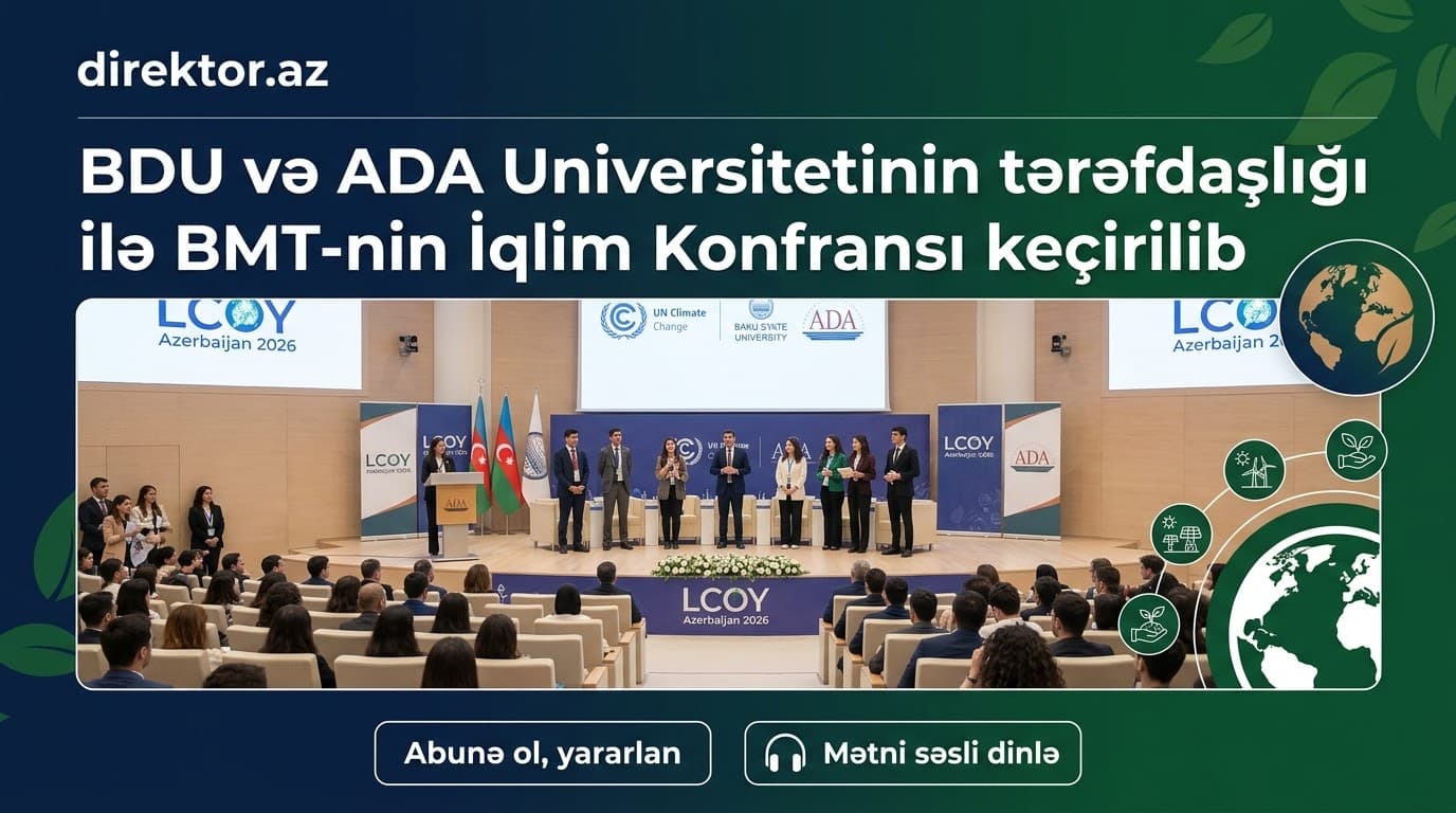 BDU və ADA-nın tərəfdaşlığı ilə BMT-nin İqlim Konfransı keçirilib