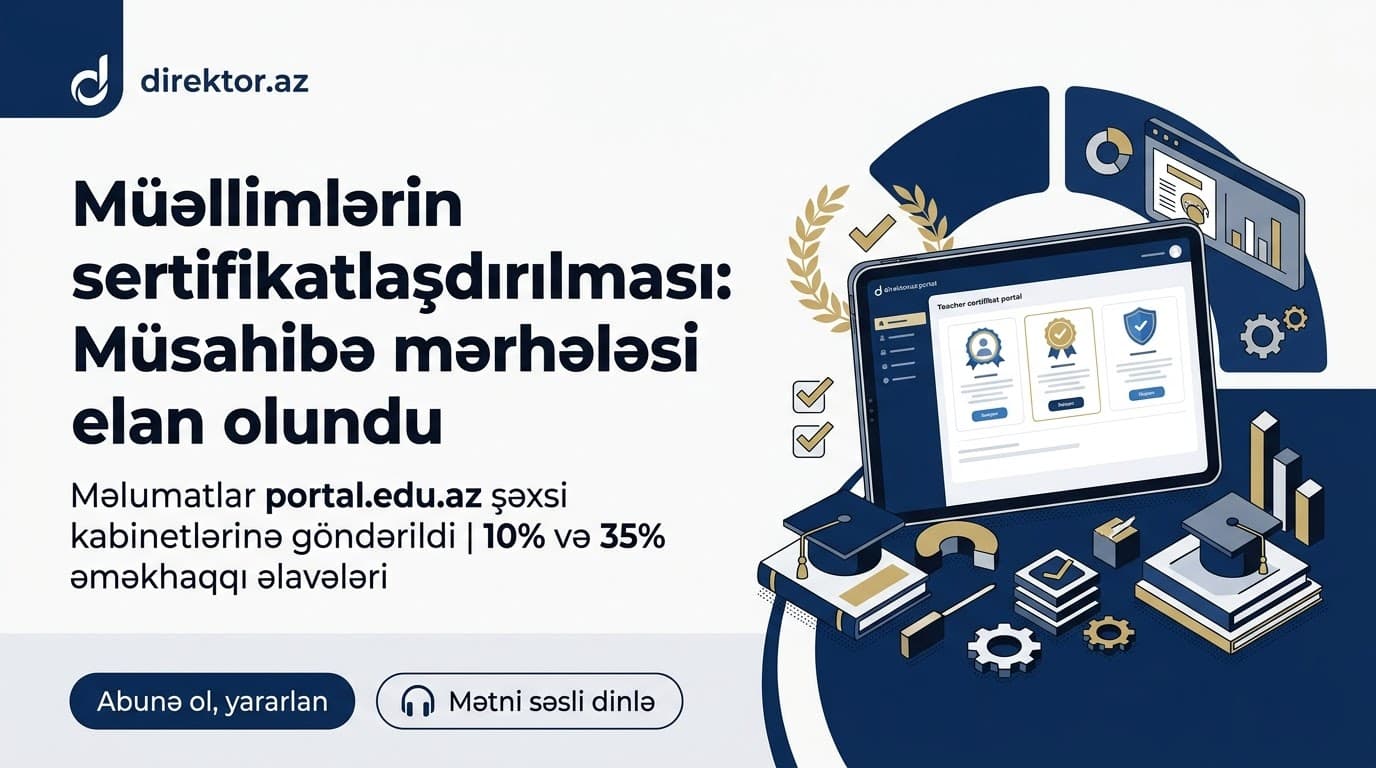 Sertifikatlaşdırılma prosesinin tarixi açıqlanıb