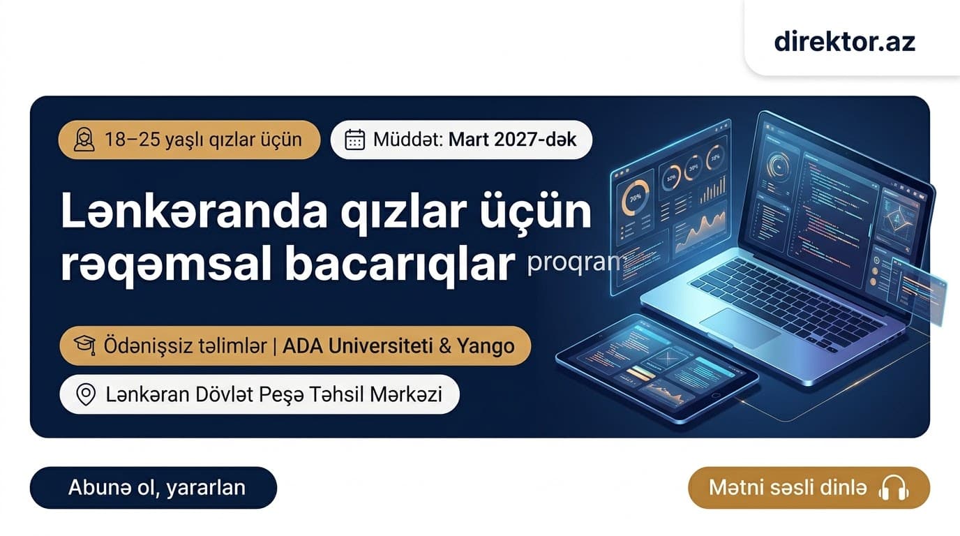 ADA Universitetin müəllimləri Lənkəranda ödənişsiz təlim keçəcəklər