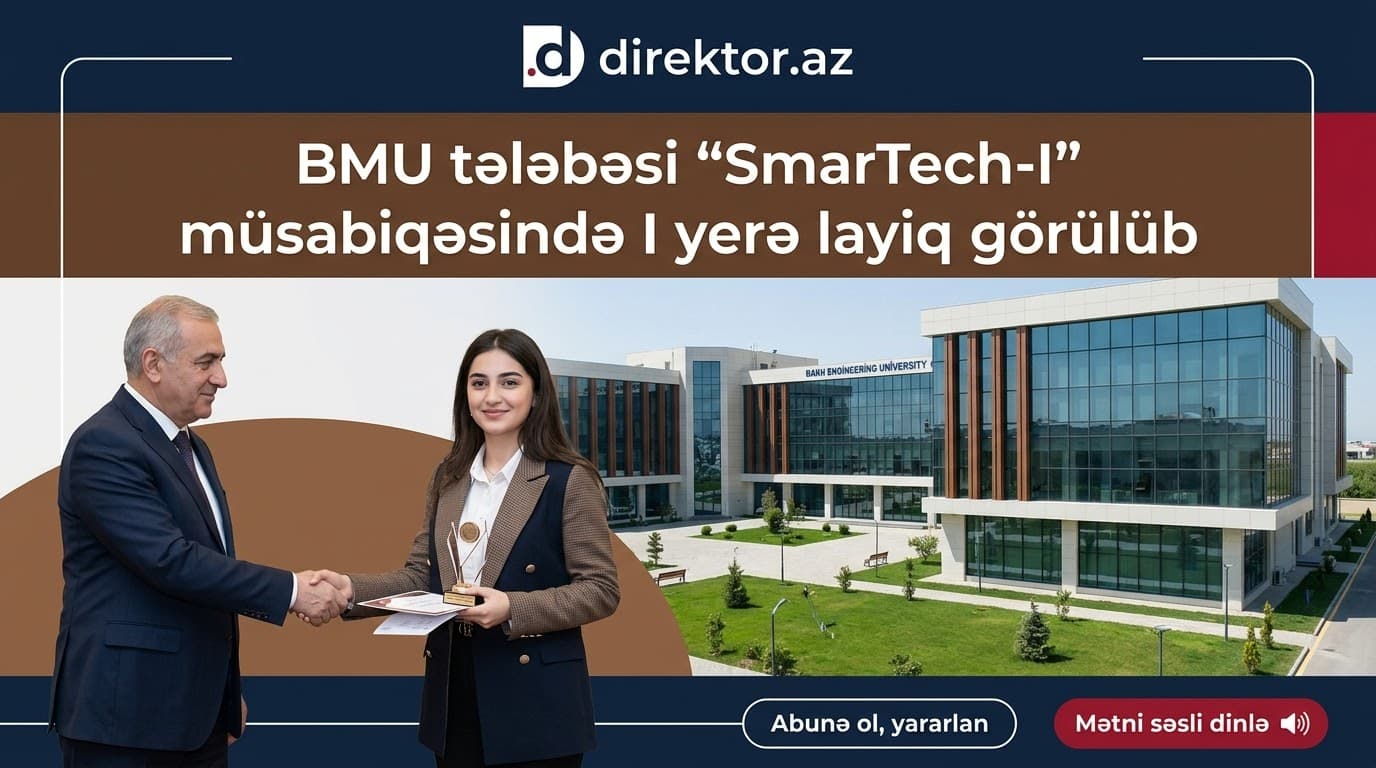 BMU tələbəsi ekoloji müsabiqədə 1-ci olub