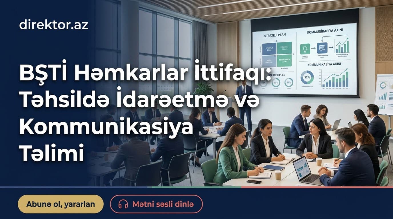 Bakı Şəhəri üzrə Təhsil İdarəsi müəllim üçün peşəkar inkişaf təlimi keçirib