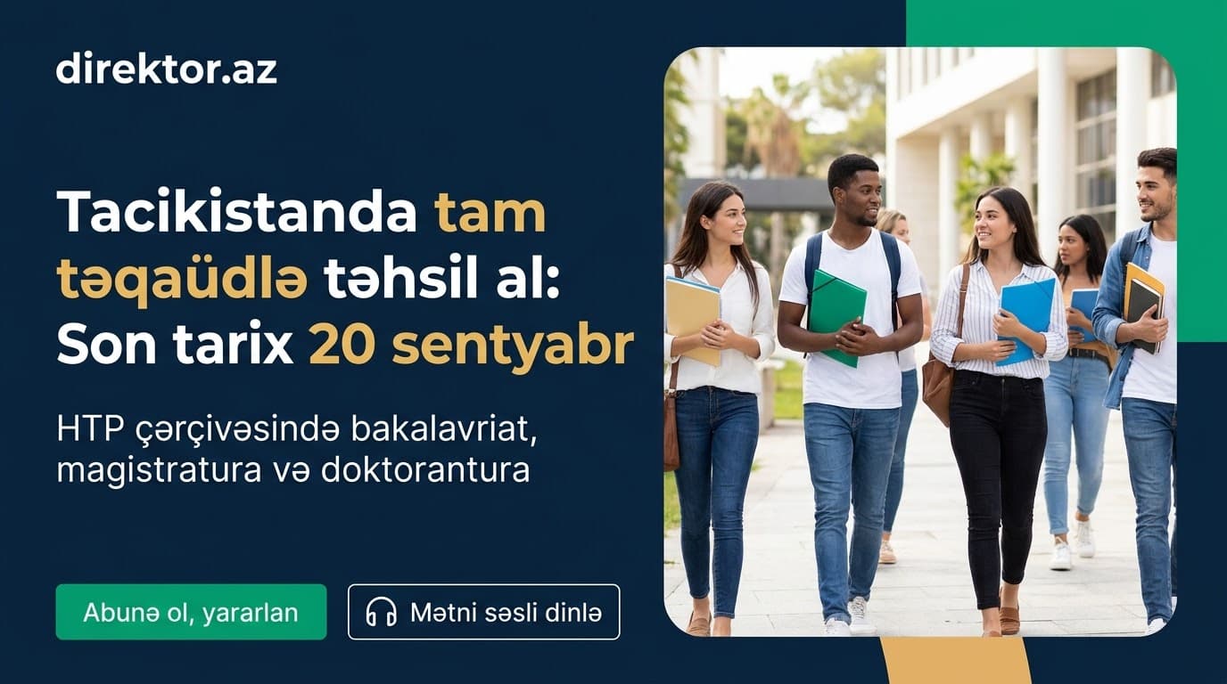 Tacikistanda təhsil üçün təqaüd imkanı