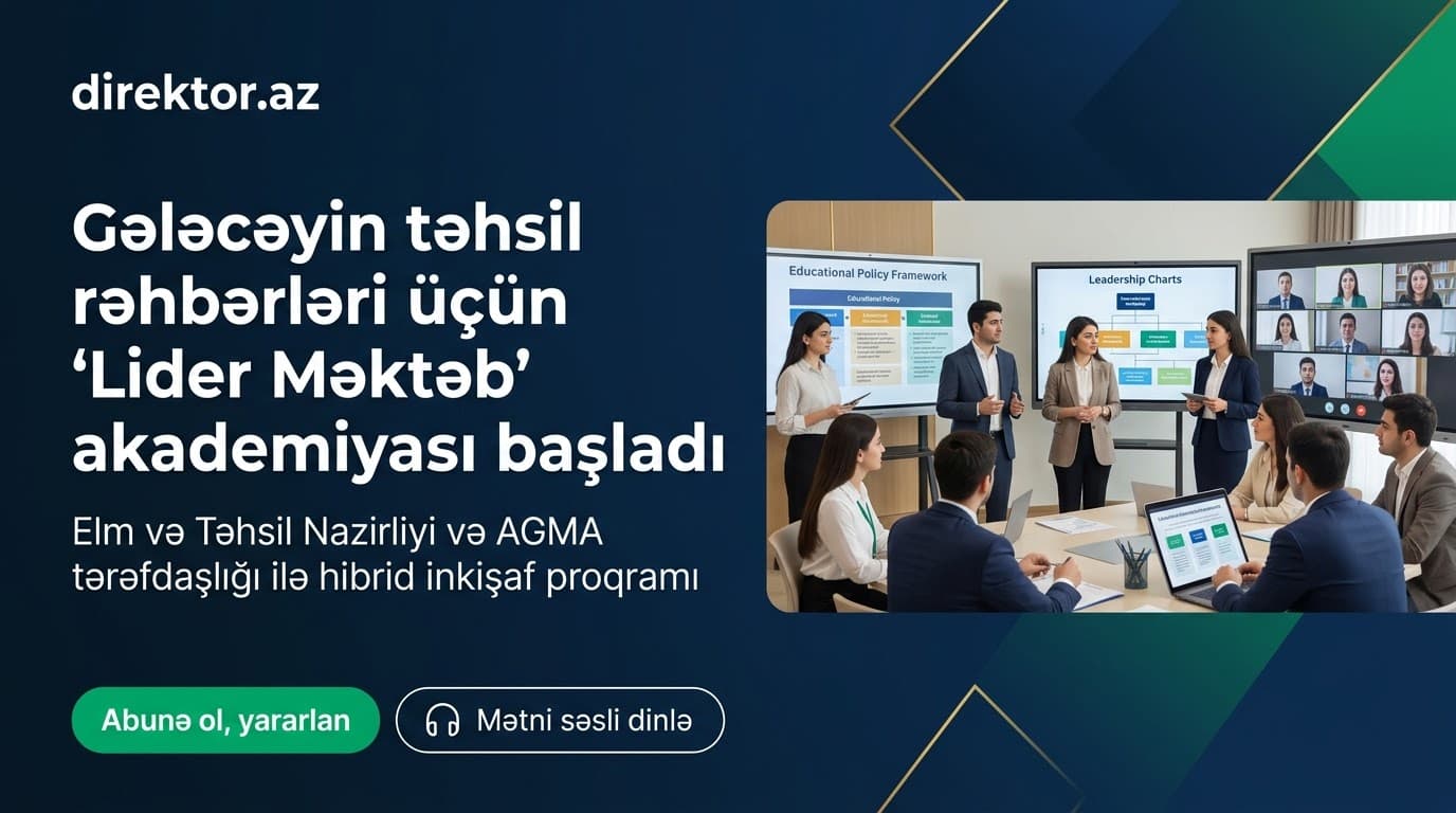 Məktəb idarəçiləri üçün təlimlər: Qanunvericilik və təhsil siyasəti