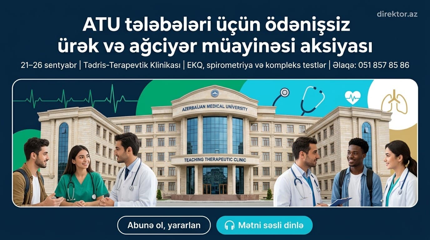 Tibb Universitetində 6 günlük pulsuz müayinə aksiyası keçiriləcək