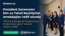 Prezidentin sərəncamı ilə Elm və Təhsil Nazirliyinin əməkdaşlarına medal verilib