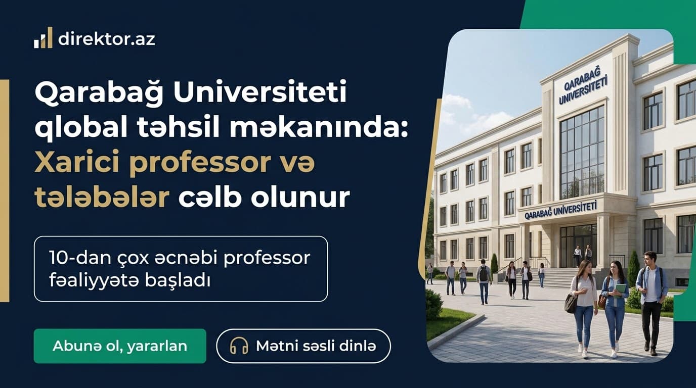 Qarabağ Universitetində əcnəbi professorlar tədrisə başlayıb