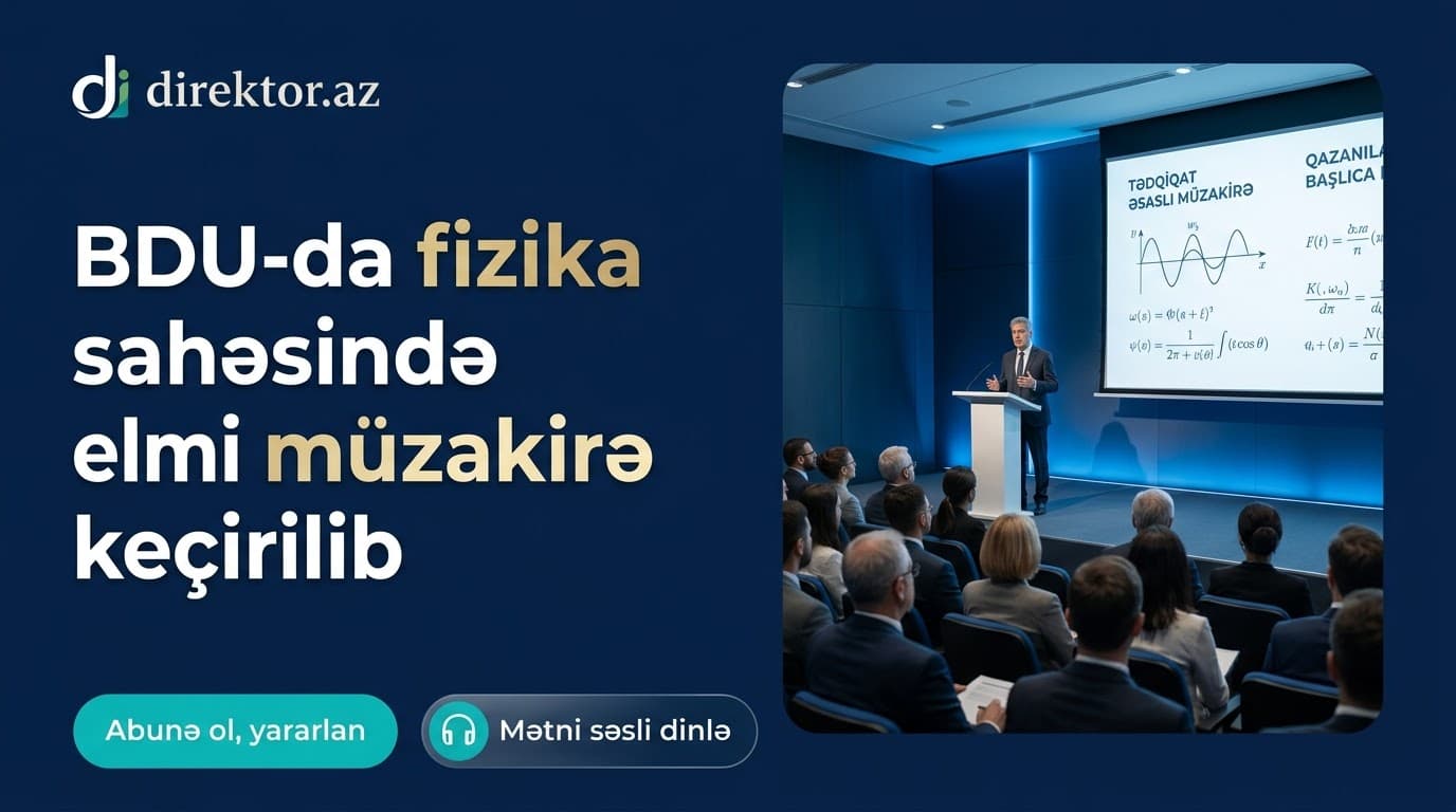 BDU-da elmi seminar keçirilib