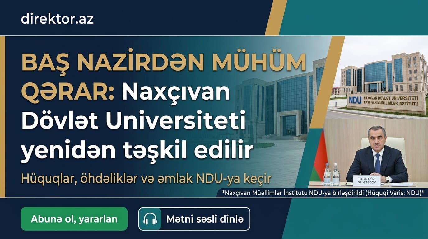 Naxçıvan Müəllimlər İnstitutu ləğv olunur
