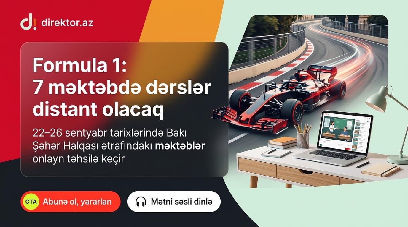Paytaxtda 7 məktəbdə dərslər onlayn keçiriləcək