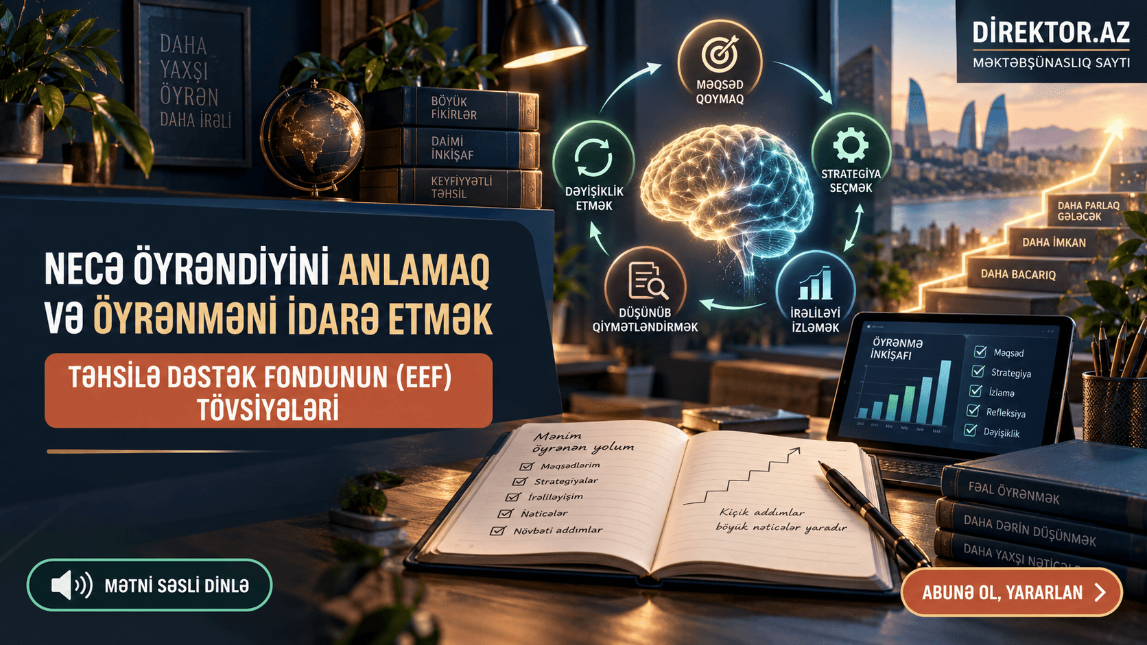 Necə öyrəndiyini anlamaq və öyrənməni idarə etmək. Təhsilə Dəstək Fondunun(EEF) tövsiyələri