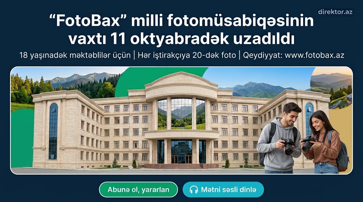 Milli  fotomüsabiqənin vaxtı uzadıldı - Elm və Təhsil Nazirliyi