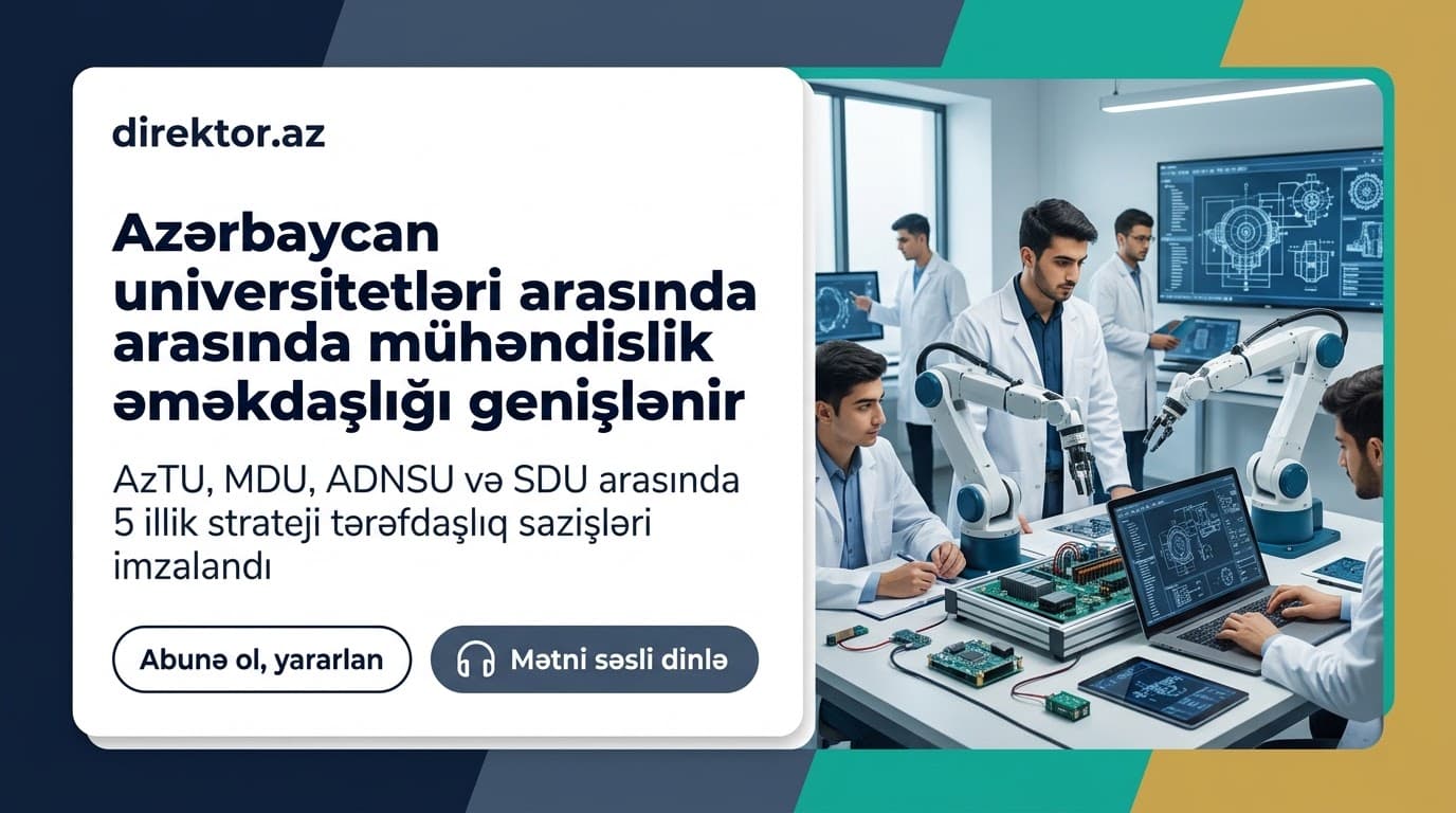 4 universitet arasında əməkdaşlıq sazişi imzalanıb