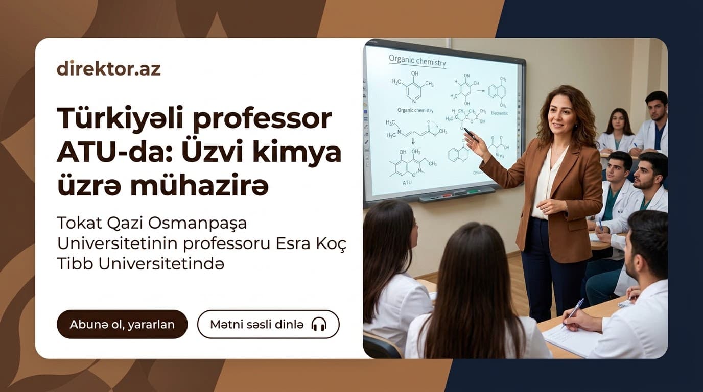 Türkiyə professoru Azərbaycan Tibb Universitetinə səfər edib