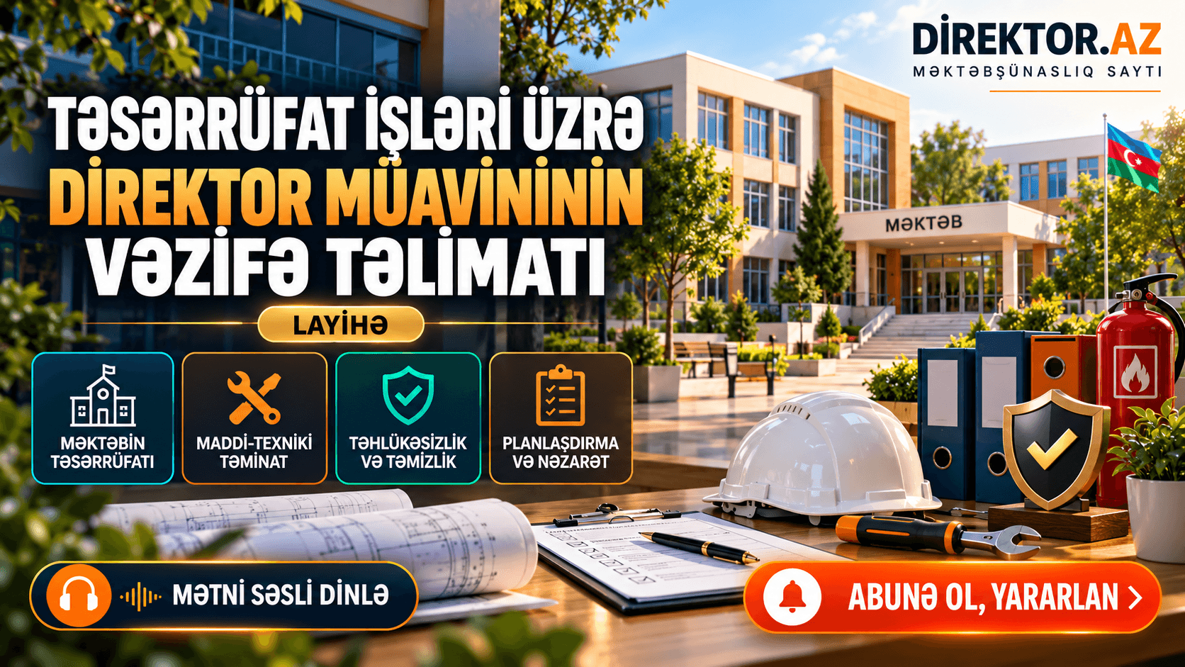 Təsərrüfat işləri üzrə direktor müavininin vəzifə Təlimatı (layihə)