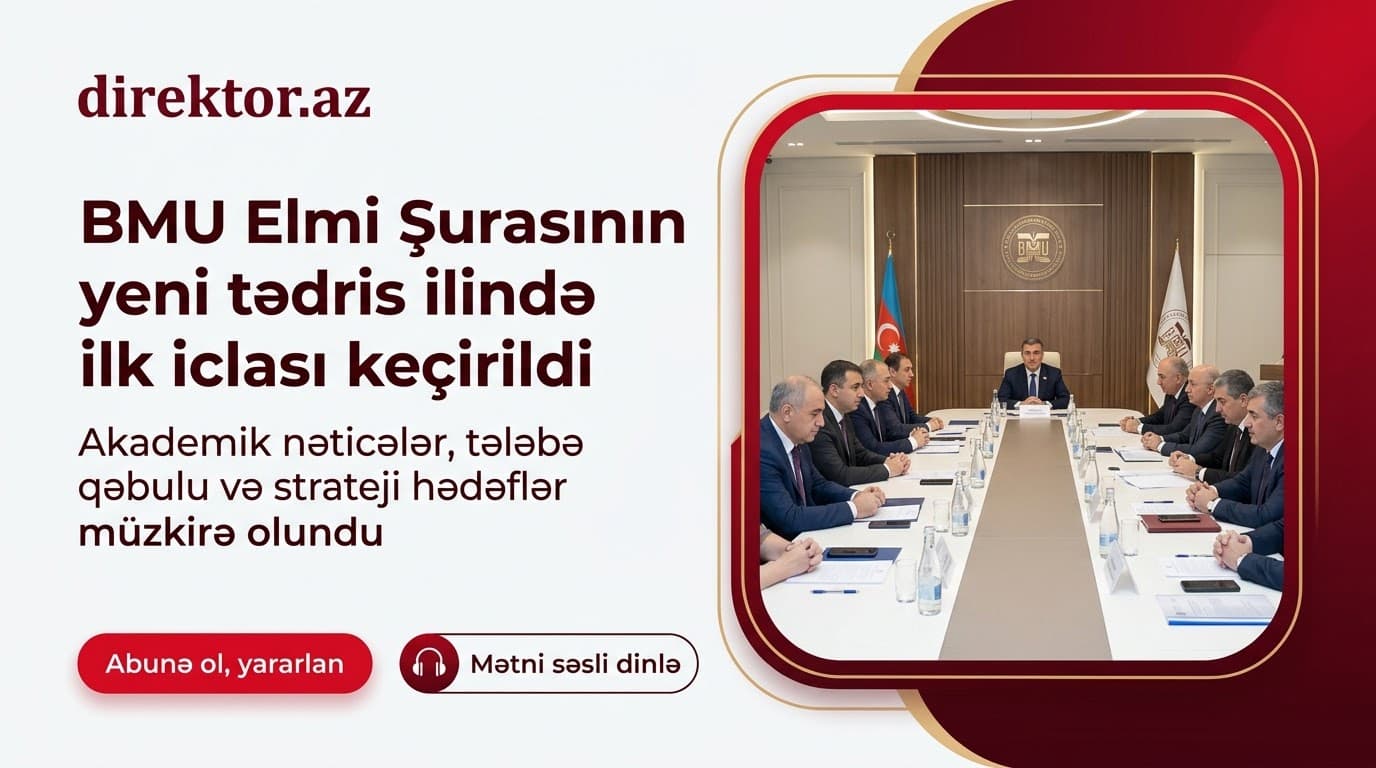 BMU-da Elmi Şuranın iclası keçirilib