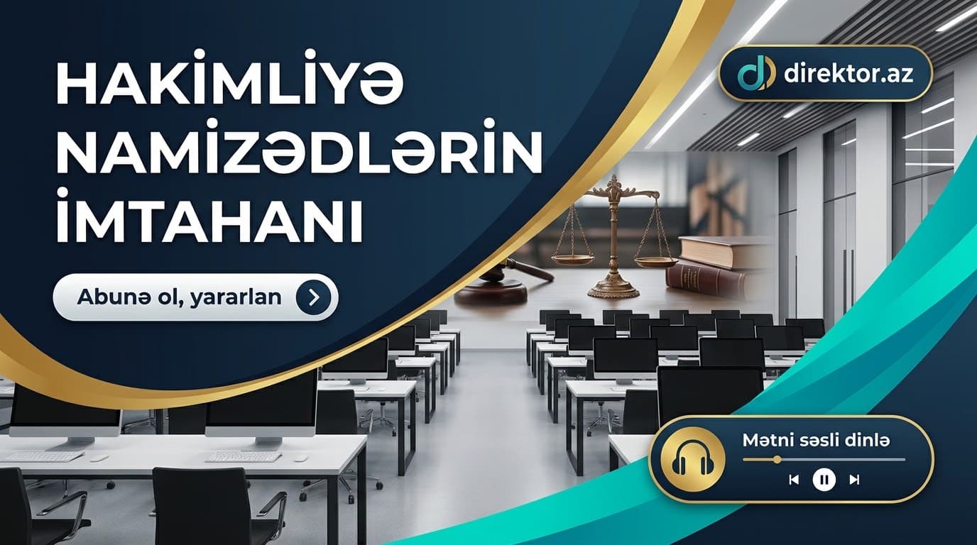 DİM hakimliyə namizədlər üçün imtahan keçirib