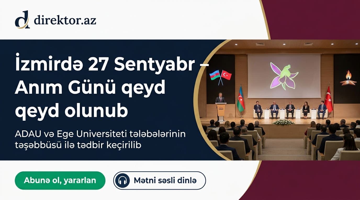 Türkiyənin Ege Universitetində şəhidlərimizin əziz xatirəsi anılıb