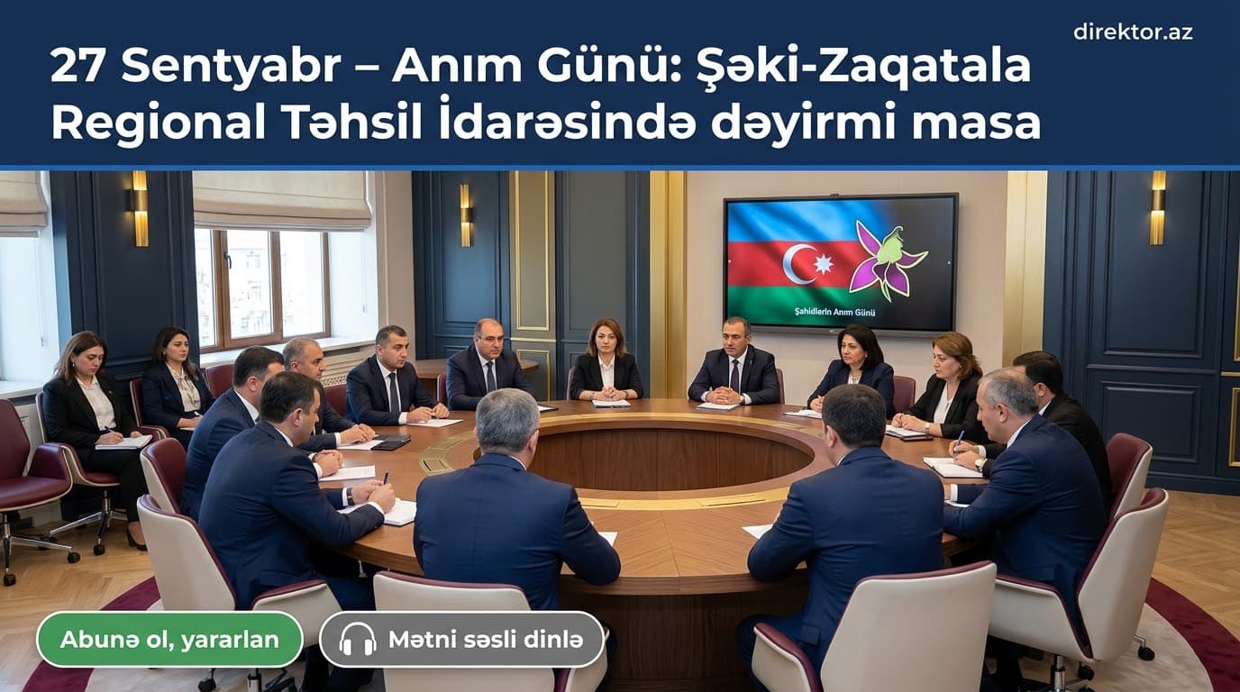 Şəki-Zaqatala RTİ-də dəyirmi masa keçirilib
