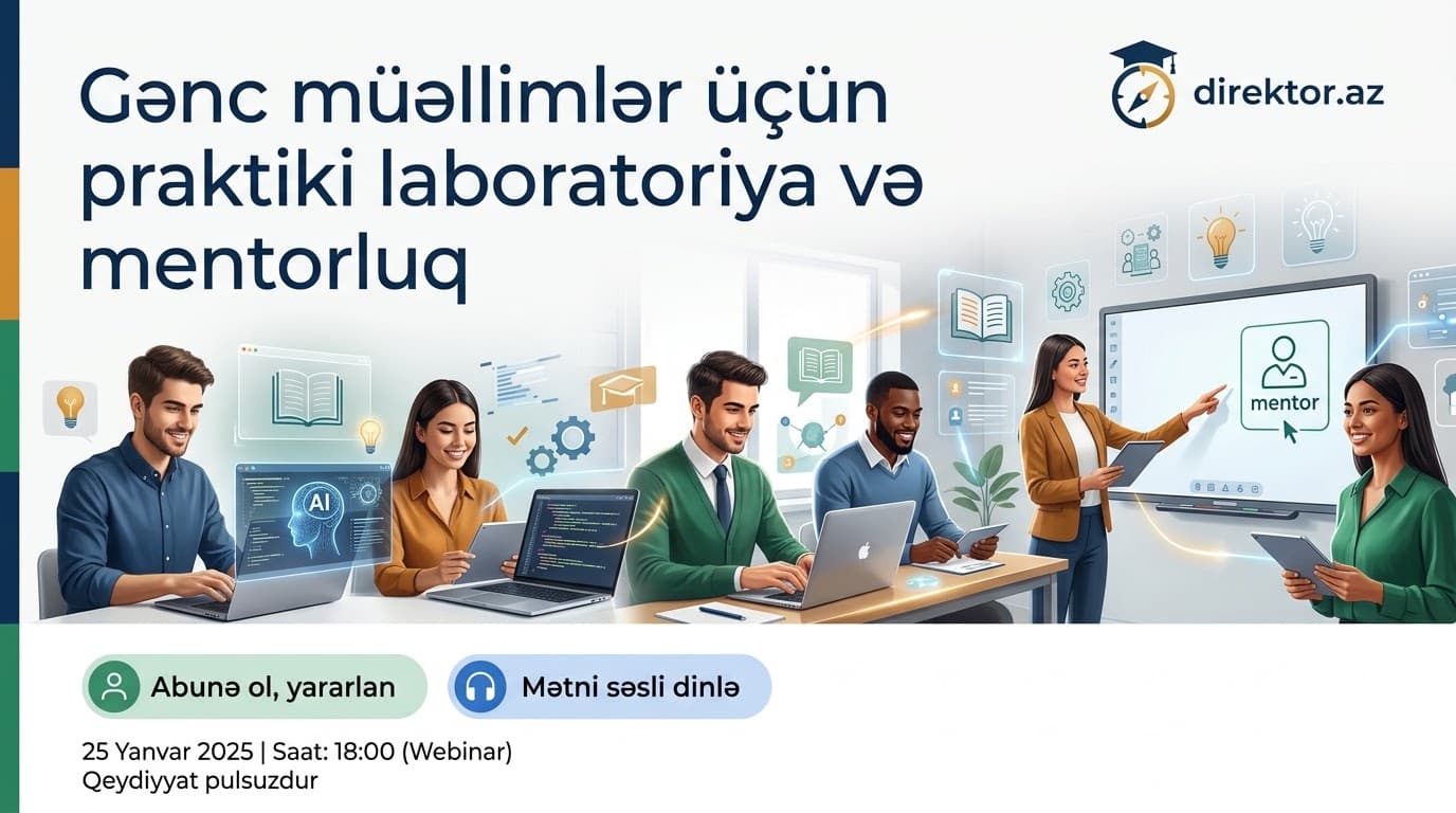 Müəllimlər üçün təlim keçiriləcək - AGMA