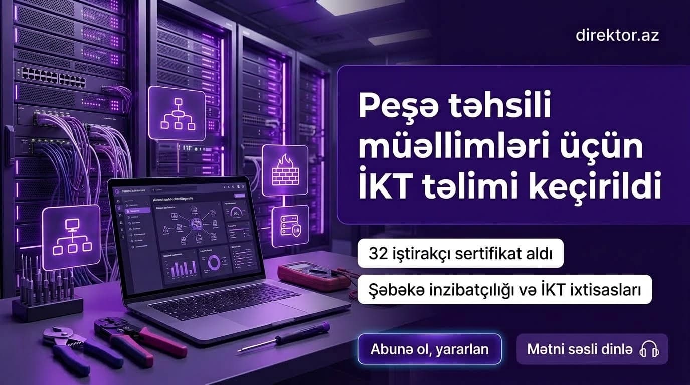 32 müəllim ixtisasartırma təlimlərini uğurla başa vurub