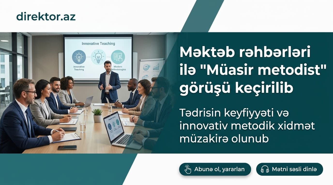 Mərkəzi Aran RTİ-də direktorlarla görüş keçirilib