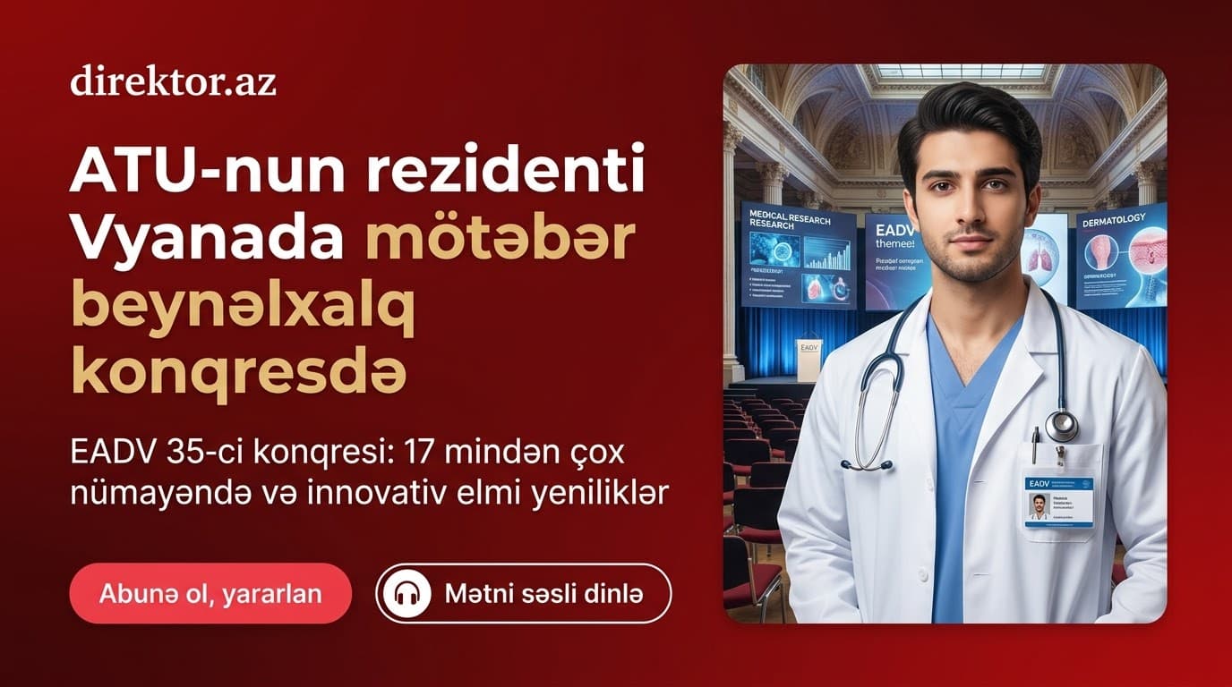 Tibb Universitetinin rezidenti Vyanada konqresdə iştirak edir