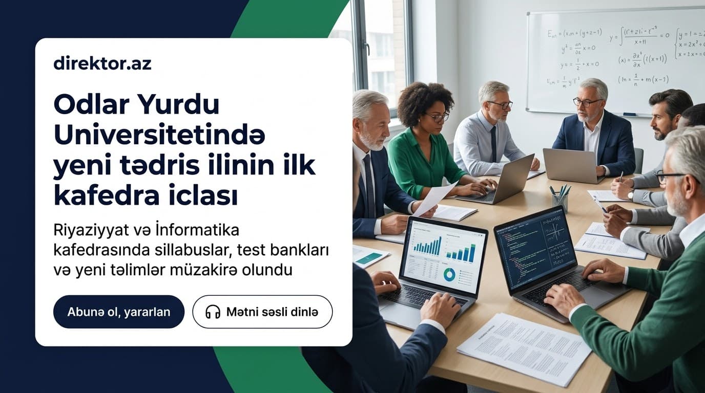 OYU-da kafedra iclası keçirilib