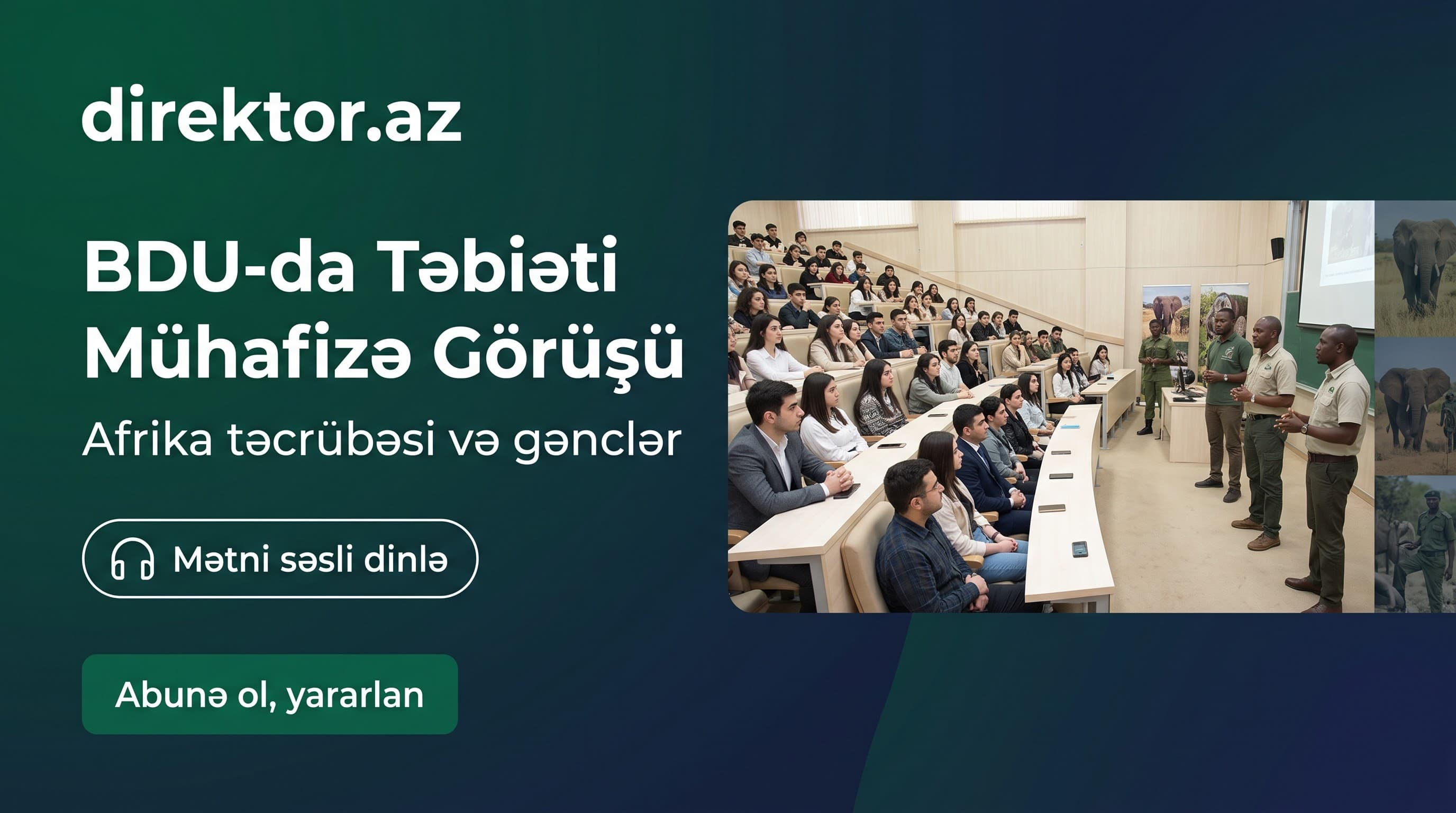 BDU-da beynəlxalq nümayəndə heyəti ilə görüş keçirilib