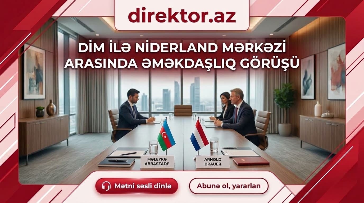 Məleykə Abbaszadə Niderlandlı həmkarı ilə görüşüb