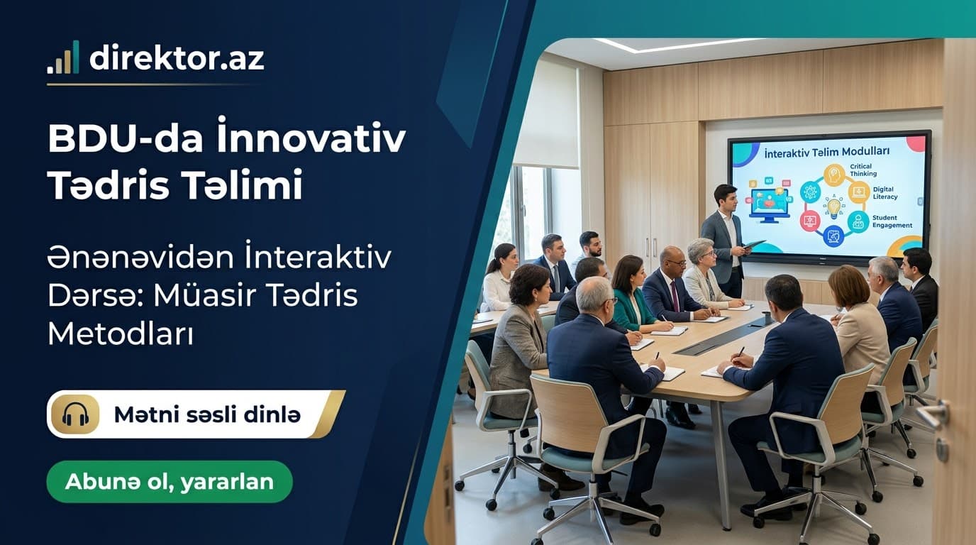 BDU-da müəllim heyəti üçün tədbir keçiriləcək
