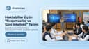 Şəki-Zaqatala RTİ-nin məktəblərində  süni intellekt barədə təlim keçirilib