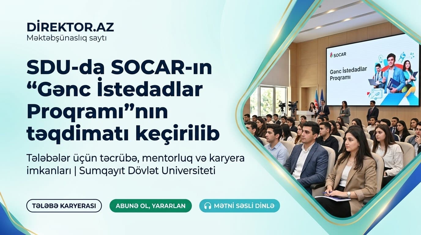 SDU-da SOCAR-ın proqram təqdimatı keçirilib