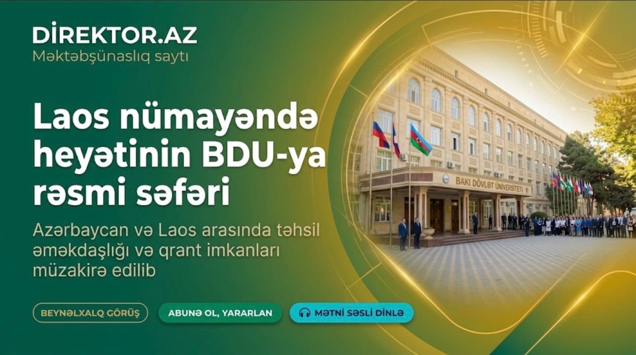 Laos Prezidenti BDU-nun tələbələri ilə görüşüb